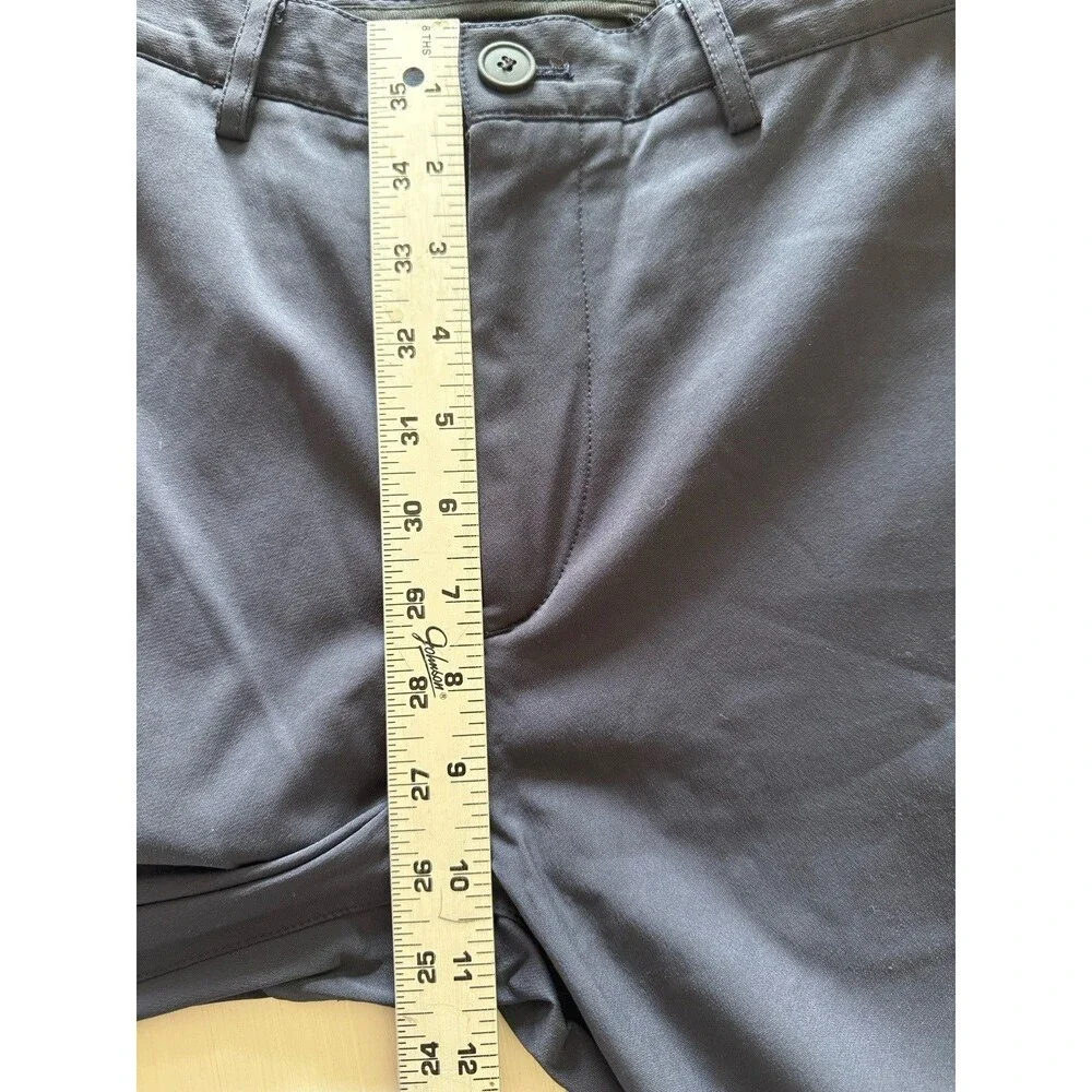 Theory Zaine SW Neoteric Navy Blue Slim Fit Chino Pants Water Repellent Mens 31
